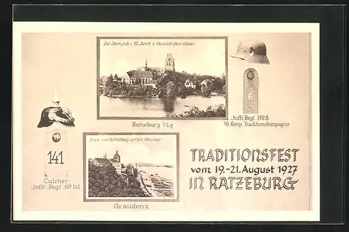 AK Ratzeburg, Inftr. Regt. Nr. 6 16. Komp. Traditionskompagnie, Traditionsfest 1927