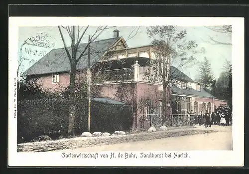 AK Sandhorst, Gartenwirtschaft von H. de Buhr