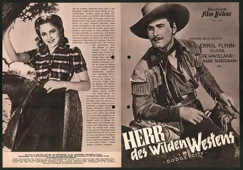 Filmprogramm IFB Nr. 661, Herr des wilden Westens, Errol Flynn, Olivia de Havilland, Ann Sheridan, Regie Michael Curtiz