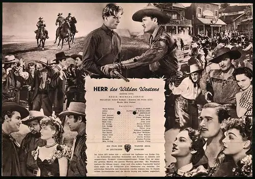 Filmprogramm IFB Nr. 661, Herr des wilden Westens, Errol Flynn, Olivia de Havilland, Ann Sheridan, Regie Michael Curtiz