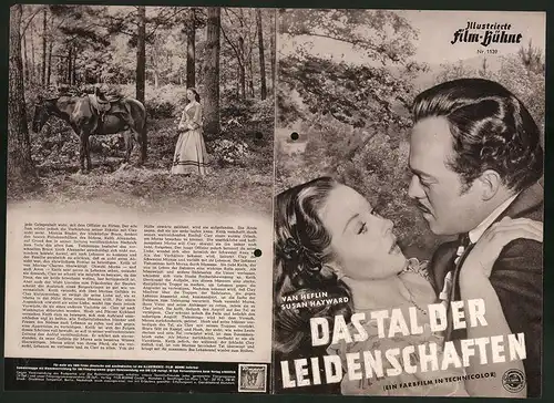 Filmprogramm IFB Nr. 1139, Das Tal der Leidenschaften, Van Heflin, Susan Hayward, Boris Karloff, Regie George Marshall