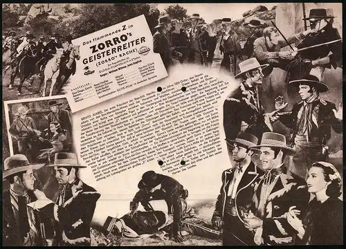 Filmprogramm IFB Nr. 1176, Zorro`s Geisterreiter, Red Hadley, William Corson, Bud Buster, Regie William Witney