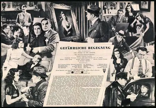 Filmprogramm IFB Nr. 673, Gefährliche Begegnung, Joan Bennet, Raymond Massey, Regie Fritz Lang