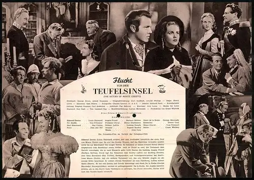 Filmprogramm IFB Nr. 651, Flucht von der Teufelsinsel, Louis Hayward, Una O`Connor, Regie Henry Levin