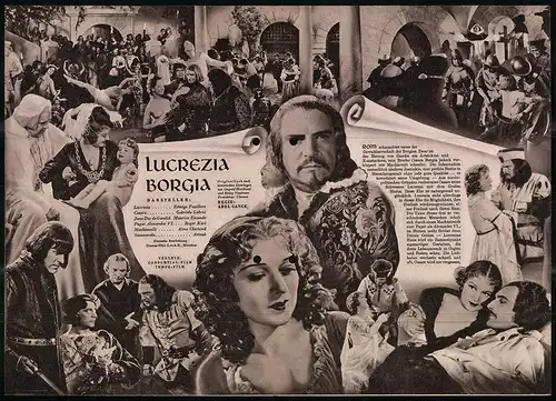 Filmprogramm IFB Nr. 1148, Lucrezia Borgia, Edwige Feuillere, Gabriele Gabrio, Roger Karl, Regie Abel Gance