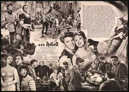 Filmprogramm IFB Nr. 1088, Der Rebell, Burt Lancaster, Virginia Mayo, Robert Douglas, Regie Jacques Tourneur