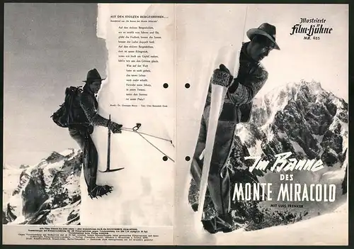Filmprogramm IFB Nr. 463, Im Banne des Monte-Miracolo, Luis Trenker, Dora Bini, Paul Rainer, Regie Luis Trenker