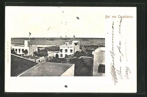 AK Casablanca, Hafen mit Schiffen