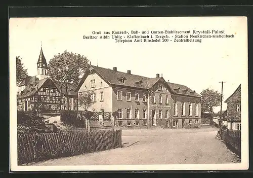AK Klaffenbach, Gasthaus Krystall-Palast