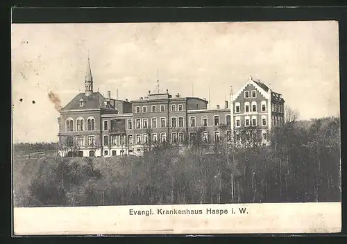 AK Haspe i. W., Blick auf das ev. Krankenhaus