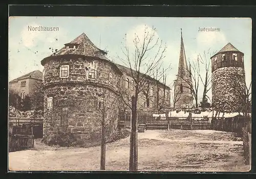 AK Nordhausen, Judenturm, Ortspartie