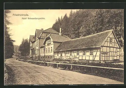 AK Friedrichroda, Hotel Schauenburgmühle