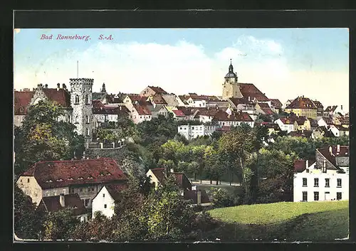 AK Bad Ronneburg i. S., Blick auf den Ort