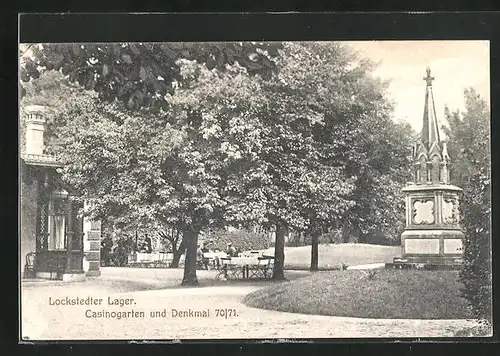 AK Lockstedter Lager, Casinogarten und Denkmal