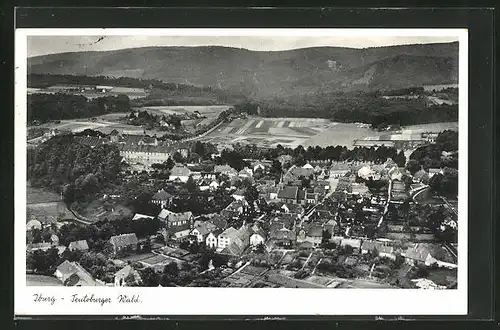 AK Iburg / Teutoburger Wald, Ort aus der Vogelschau