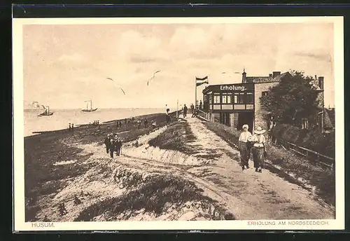 AK Husum, Gasthaus Erholung am Nordseedeich