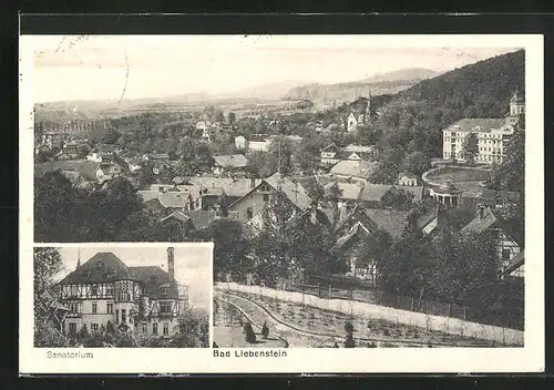 AK Bad Liebenstein, Sicht auf das Sanatorium
