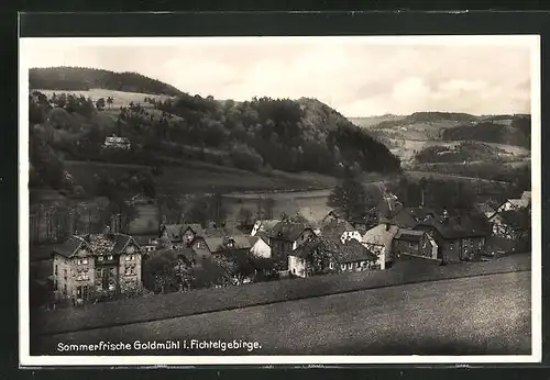 AK Goldmühl i. Fichtelgebirge, Blick in den Urlaubsort