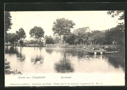 AK Langebrück, Blick auf den Gondelteich