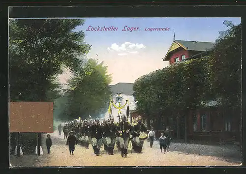 AK Lockstedter Lager, Parade auf der Lagerstrasse