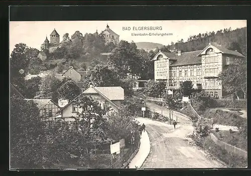 AK Bad Elgersburg, Blick auf das Hotel Eisenbahn-Erholungsheim