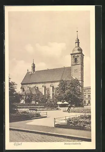 AK Erfurt, Blick auf die Neuwerkskirche