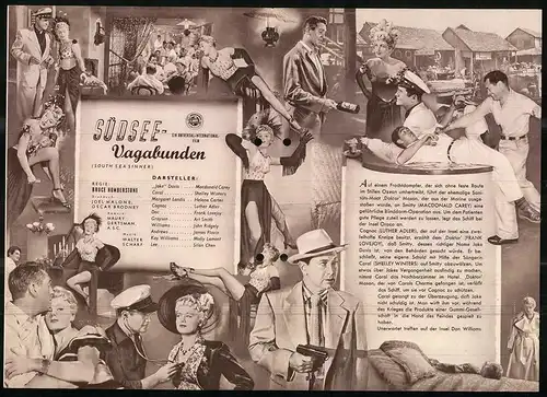 Filmprogramm IFB Nr. 953, Südsee-Vagabunden, Macdonald Carey, Shelley Winters, Regie Bruce Humberstone