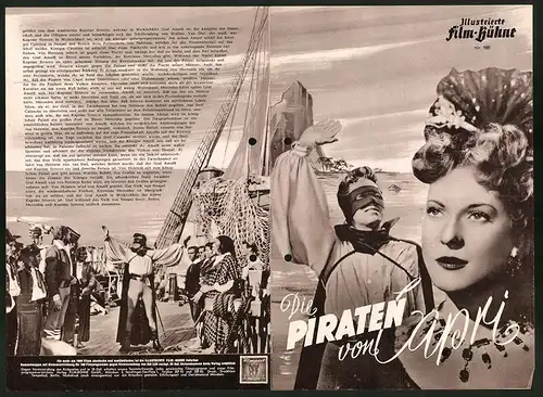 Filmprogramm IFB Nr. 990, Die Piraten von Capri, Louis Hayward, Binnie Barnes, Mariella Lotti, Regie Edgar Ulmer