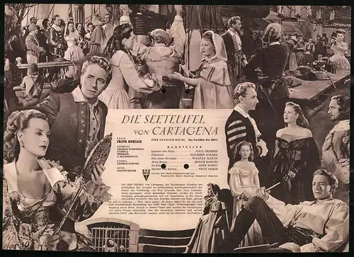 Filmprogramm IFB Nr. 944, Die Seeteufel von Cartagena, Paul Henreid, Maureen O`Hara, Regie Frank Borzage