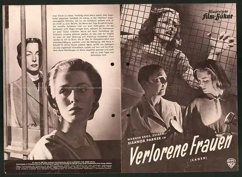 Filmprogramm IFB Nr. 1245, Verlorene Frauen, Eleanor Parker, Agnes Moorehead, Olive Deering, Regie John Cromwell