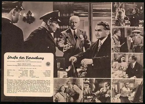 Filmprogramm IFB Nr. 543, Strasse der Versuchung, Edward G. Robinson, Joan Bennett, Jess Barker, Regie Fritz Lang