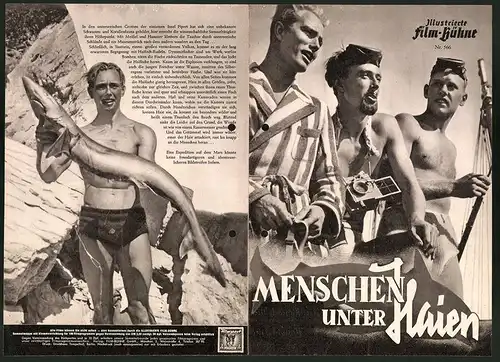 Filmprogramm IFB Nr. 566, Menschen unter Haien, Alfred von Wurzian, Alfons Hochhauser, Produktion Hans Hass