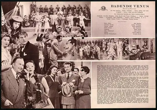 Filmprogramm IFB Nr. 500, Badende Venus, Red Skelton, Esther Williams, Basil Rathbone, Regie George Sidney