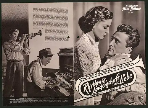 Filmprogramm IFB Nr. 904, Rhythmus, Leidenschaft und Liebe, Kirk Douglas, Lauren Bacali, Regie Michael Curtiz