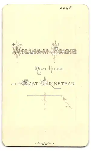 Fotografie William Page, East Grinstead, Portrait betagter Herr mit weissem Vollbart