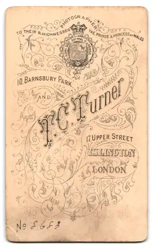 Fotografie T.C. Turner, Islington, 10. Barnsbury Park, Edelmann mit Backenbart