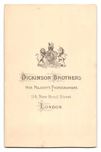 Fotografie Dickinson Brothers, London, 114 New Bond Street, Portrait alter Mann im Anzug mit Backenbart