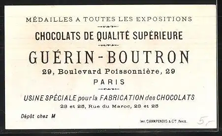 Sammelbild Chocolat Guérin-Boutron, le tour du lac, Liebespaar im Ruderboot auf einem See