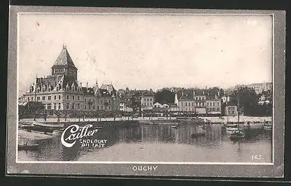 Sammelbild Chocolat F. L. Cailler, Ouchy, Stadtansicht