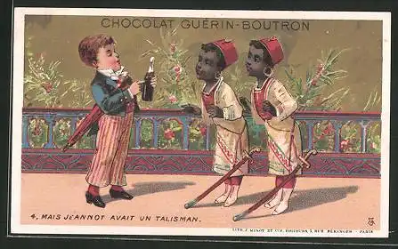 Sammelbild Chocolat Guérin-Boutron, Mais Jeannot avait un Talisman