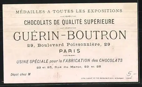 Sammelbild Chocolat Guérin-Boutron, Mais Jeannot avait un Talisman