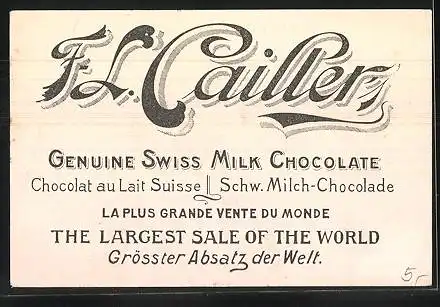 Sammelbild Chocolat Cailler, Baumgartenalp und Tödimassiv