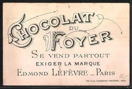 Sammelbild Chocolat du Foyer, Paris, Parlement, Palais de Justice, Monument Berryer