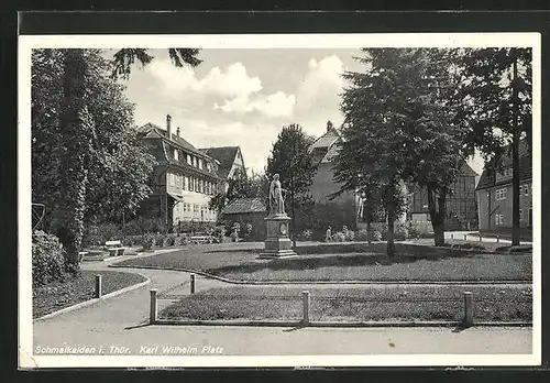 AK Schmalkalden i. Th., Blick auf den Karl Wilhelm Platz