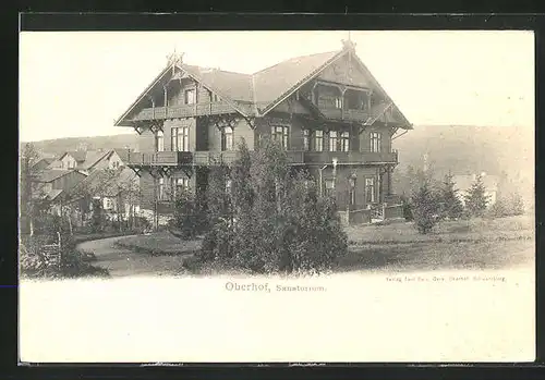 AK Oberhof i. Thür., Blick auf das Sanatorium