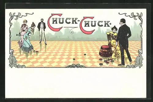 Lithographie Chuck-Chuck Spiel im Raum