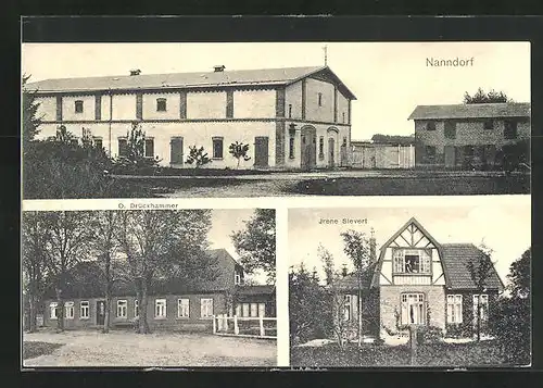 AK Nanndorf, Gasthaus O. Drückhammer, Haus Irene Sievert