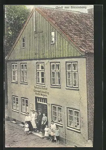 AK Bielenberg, Gasthaus und Kolonialwarenhandlung Martin Magens