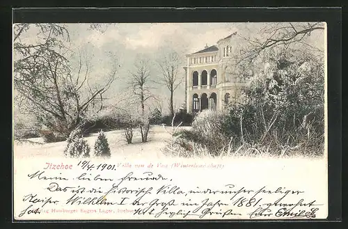 AK Itzehoe, Villa von de Voss im Winter