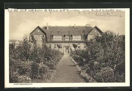 AK Hildesheim, Landwirtschaftliche Haushaltungsschule in der Peiner Landstrasse 24, Gartenseite